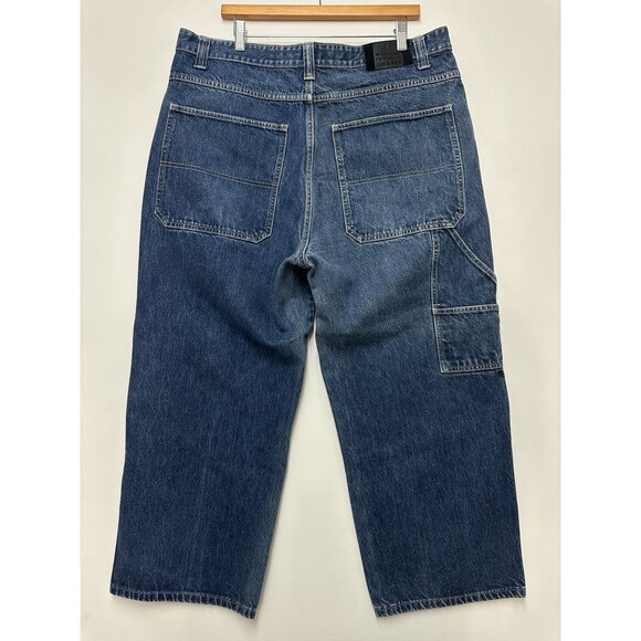 Marithe Francois Girbaud Jeans Mens 38 Blue Straight Leg Short - Picture 2 of 16